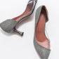 Vera Platinum Glitter Pointed Toe Pump (Women)
