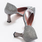 Vera Platinum Glitter Pointed Toe Pump (Women)