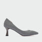 Vera Platinum Glitter Pointed Toe Pump (Women)