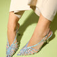 Leaf - Silver Holographic High Heel Shoe (Women)