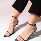 Bruno - Black Single-Strap High Heel Shoe (Women)