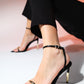 Bruno - Black Single-Strap High Heel Shoe (Women)