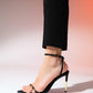 Bruno - Black Single-Strap High Heel Shoe (Women)