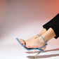 Bruno - Light Denim Single-Strap High-Heeled Shoe (Women)