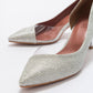 Vera Lame Glitter Pointed Toe Pump (Women)