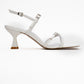 Nebel - White Heeled Sandal (Women)
