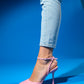 Blues - Pink Round Toe Ankle-Tie High Heel Shoe (Women)