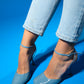 Blues - Blue Round Toe Ankle-Tie High Heel Shoe (Women)