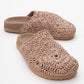 LOOP Brown Woven Slide Sandal (Women)