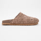 LOOP Brown Woven Slide Sandal (Women)