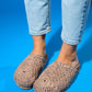 LOOP Brown Woven Slide Sandal (Women)
