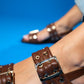 Blob - Brown Gold Buckle Sandal (Women)
