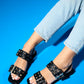 Blob - Black Gold Buckle Sandal (Women)