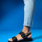 Blob - Black Gold Buckle Sandal (Women)