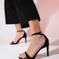 Bern - Black Striped Platform Heel Evening Shoe (Women)