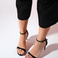 Bern - Black Striped Platform Heel Evening Shoe (Women)
