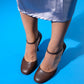 Julia - Brown Round Toe Ankle-Tie High Heel Shoe (Women)