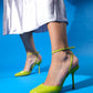 Blues - Green Round Toe Ankle-Tie High Heel Shoe (Women)