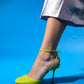 Blues - Green Round Toe Ankle-Tie High Heel Shoe (Women)