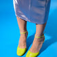 Blues - Green Round Toe Ankle-Tie High Heel Shoe (Women)