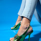 Olney - Green Heeled Shoe (Women)