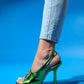 Olney - Green Heeled Shoe (Women)