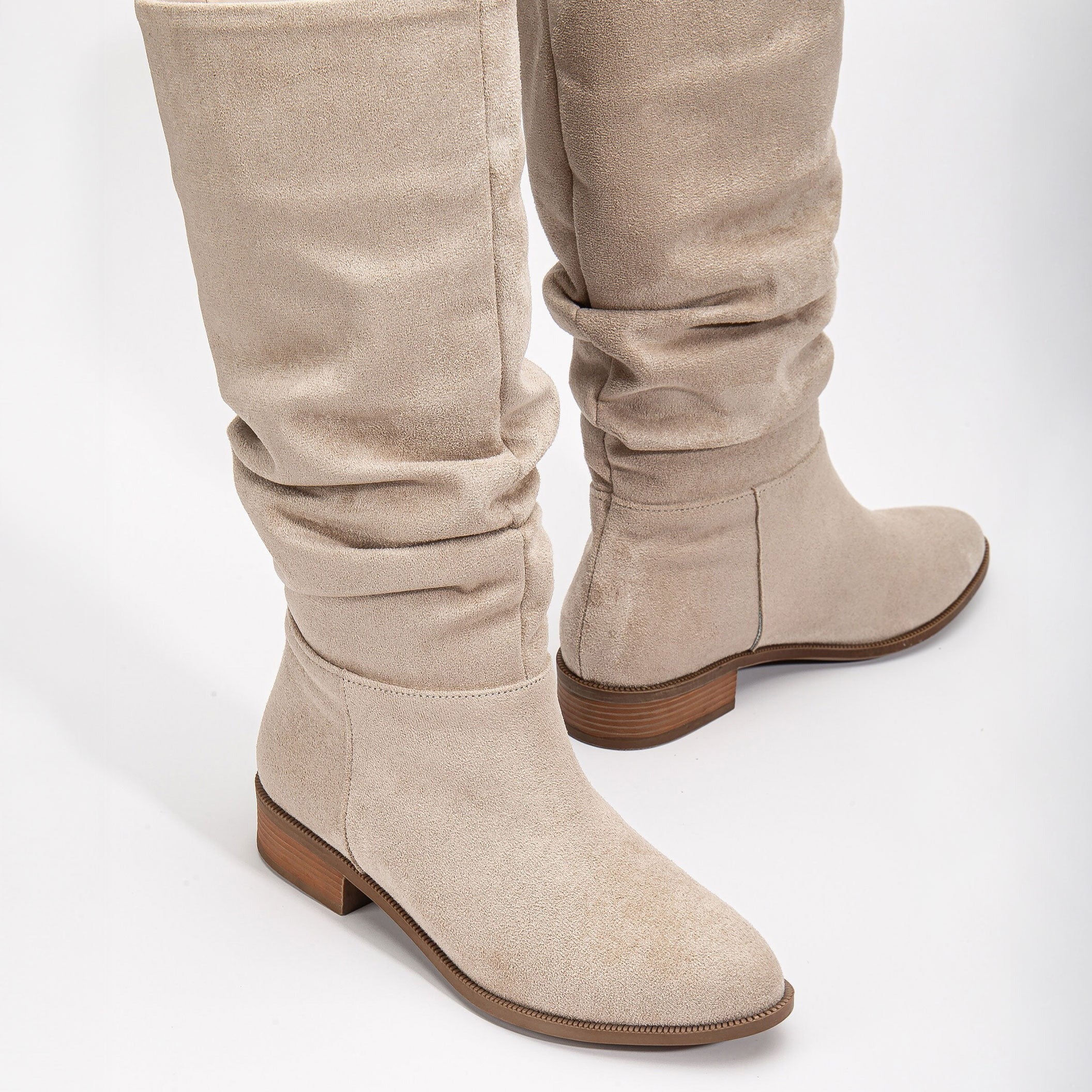 Beige suede cheap boots ladies