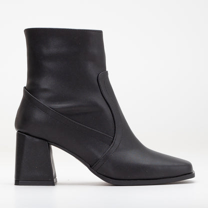 Maya - Black Matt Ankle Boots