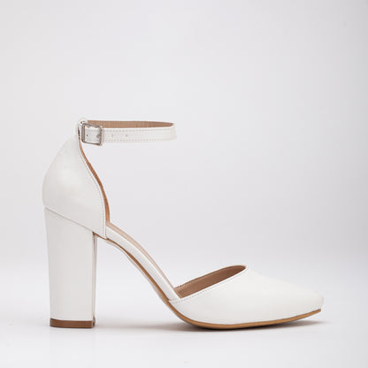Gisele - White Wedding High Heels