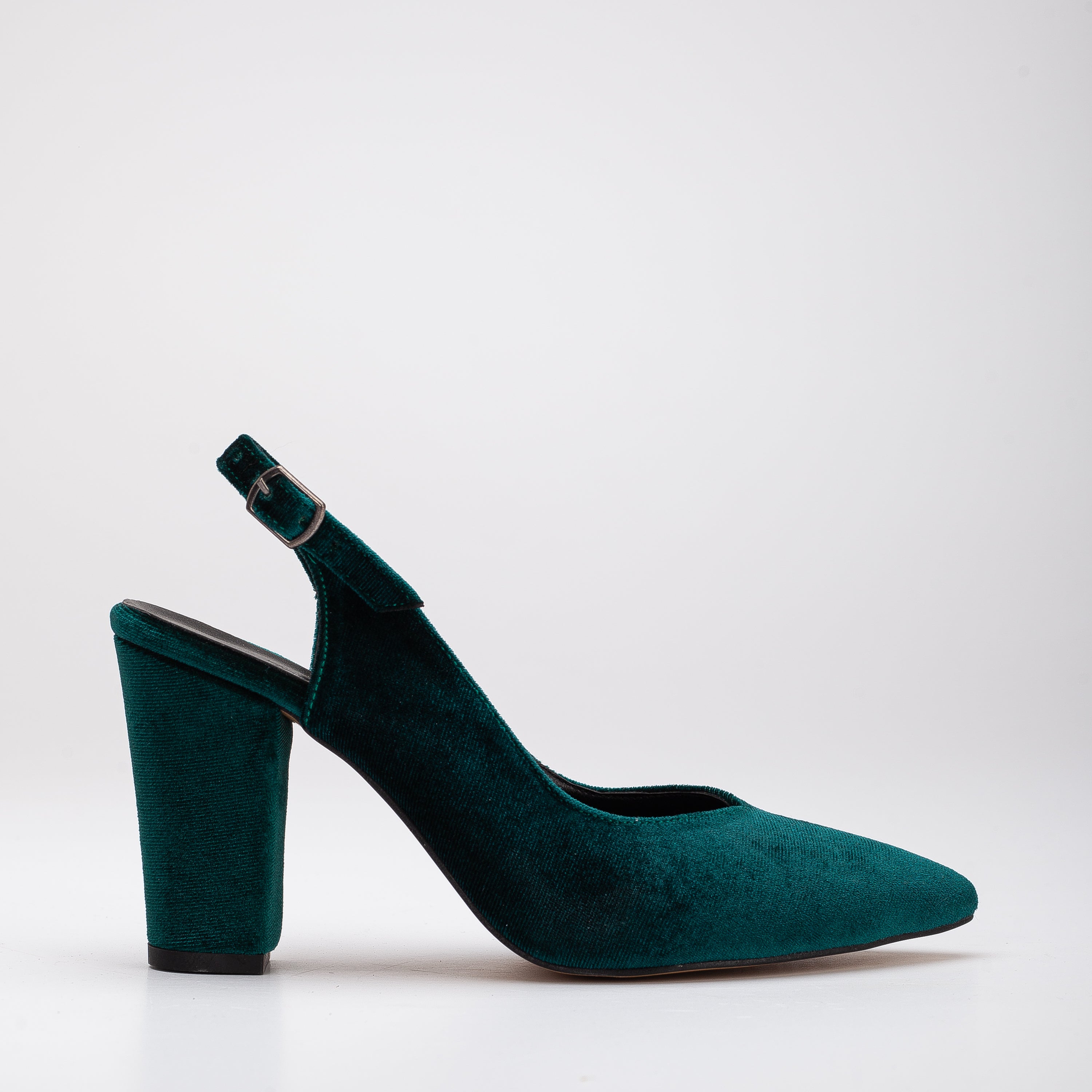 Green slingback cheap heels