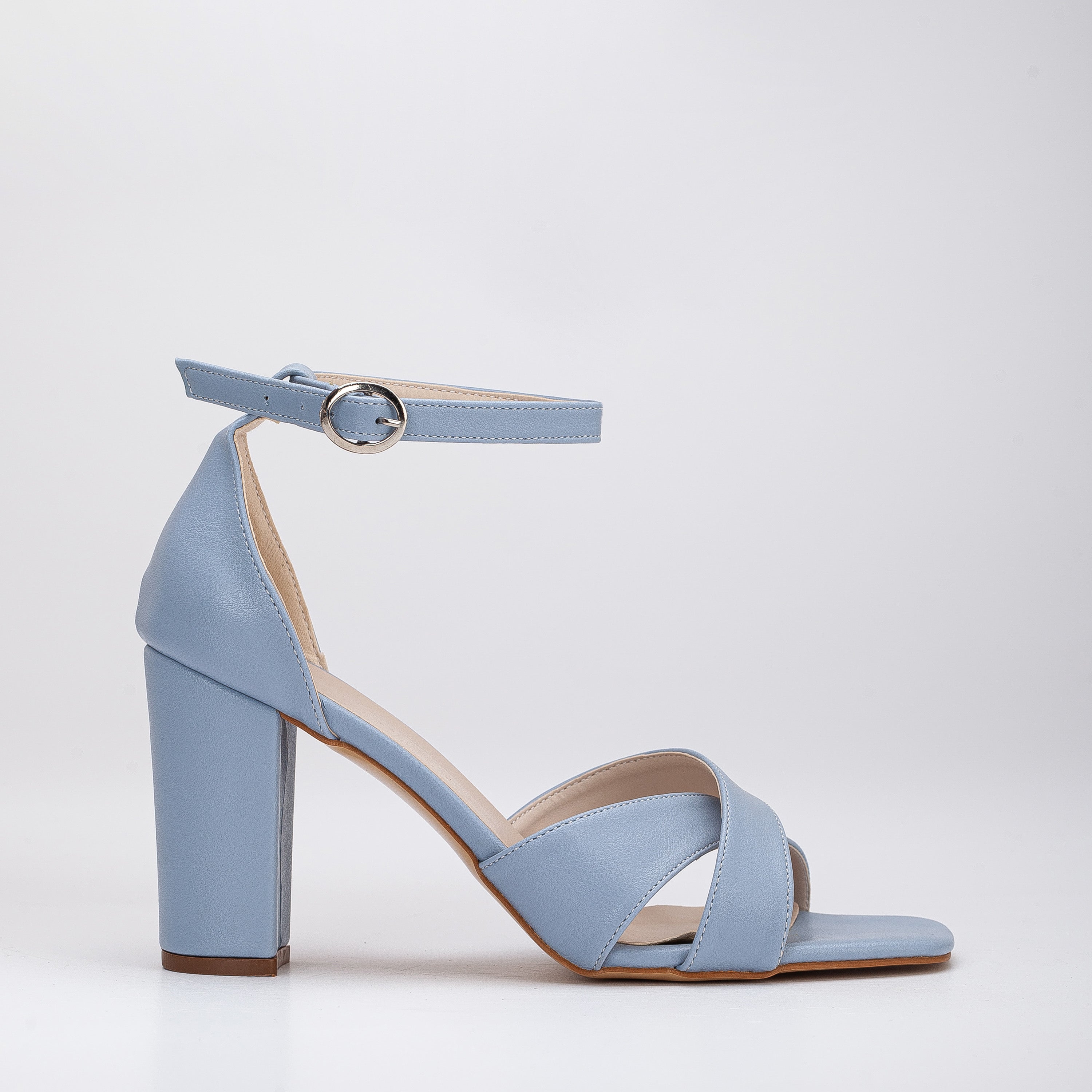 Blue Knotted Heels - Platform Heels - Platform High Heel Sandals - Lulus