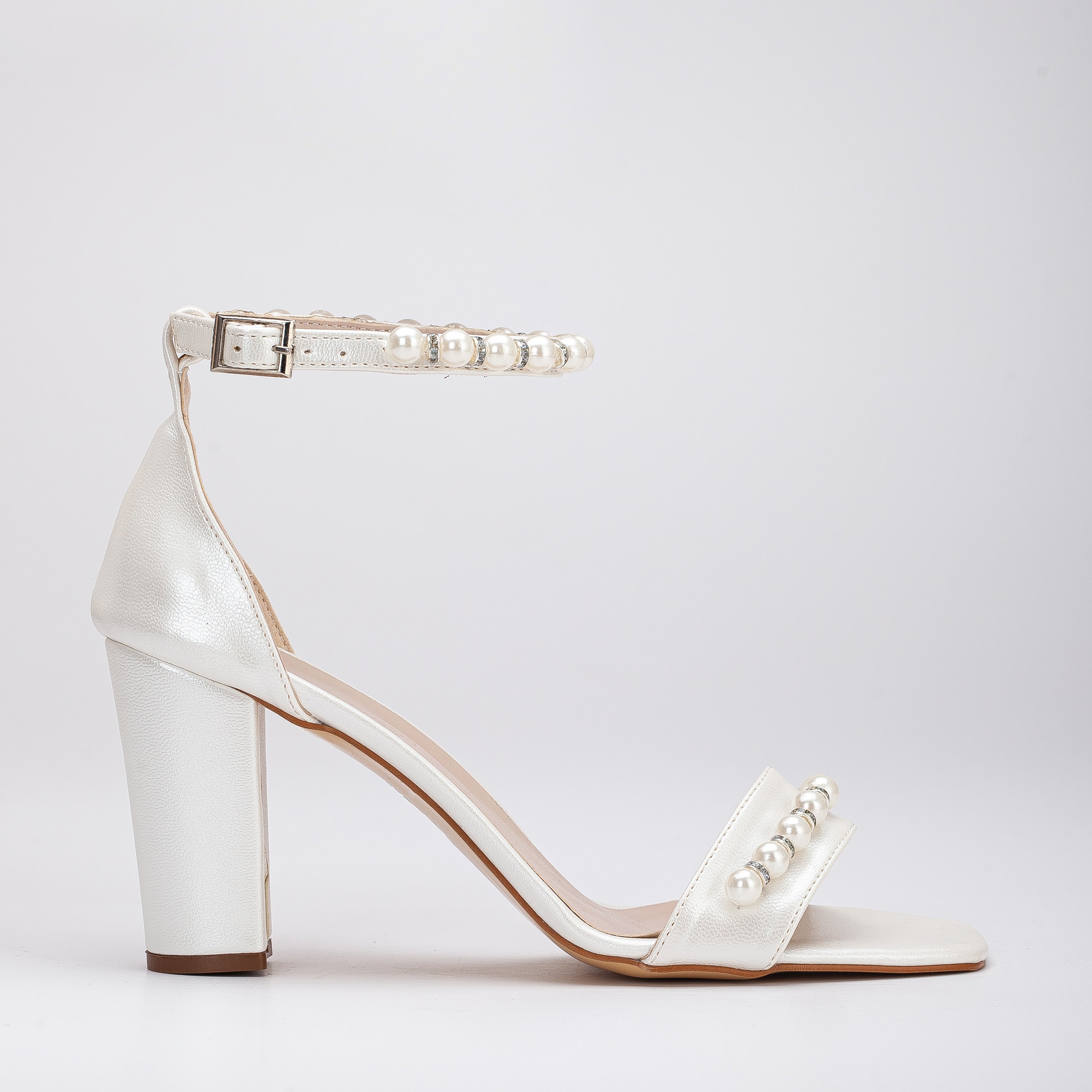 PRADA Sport Mule Sandals White Leather Block High Heel Shoes Size 39.5 US  9.5 | eBay