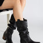 Bonnie - Black Slouch Western Boots