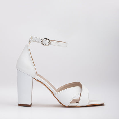 Amelia - White Heels