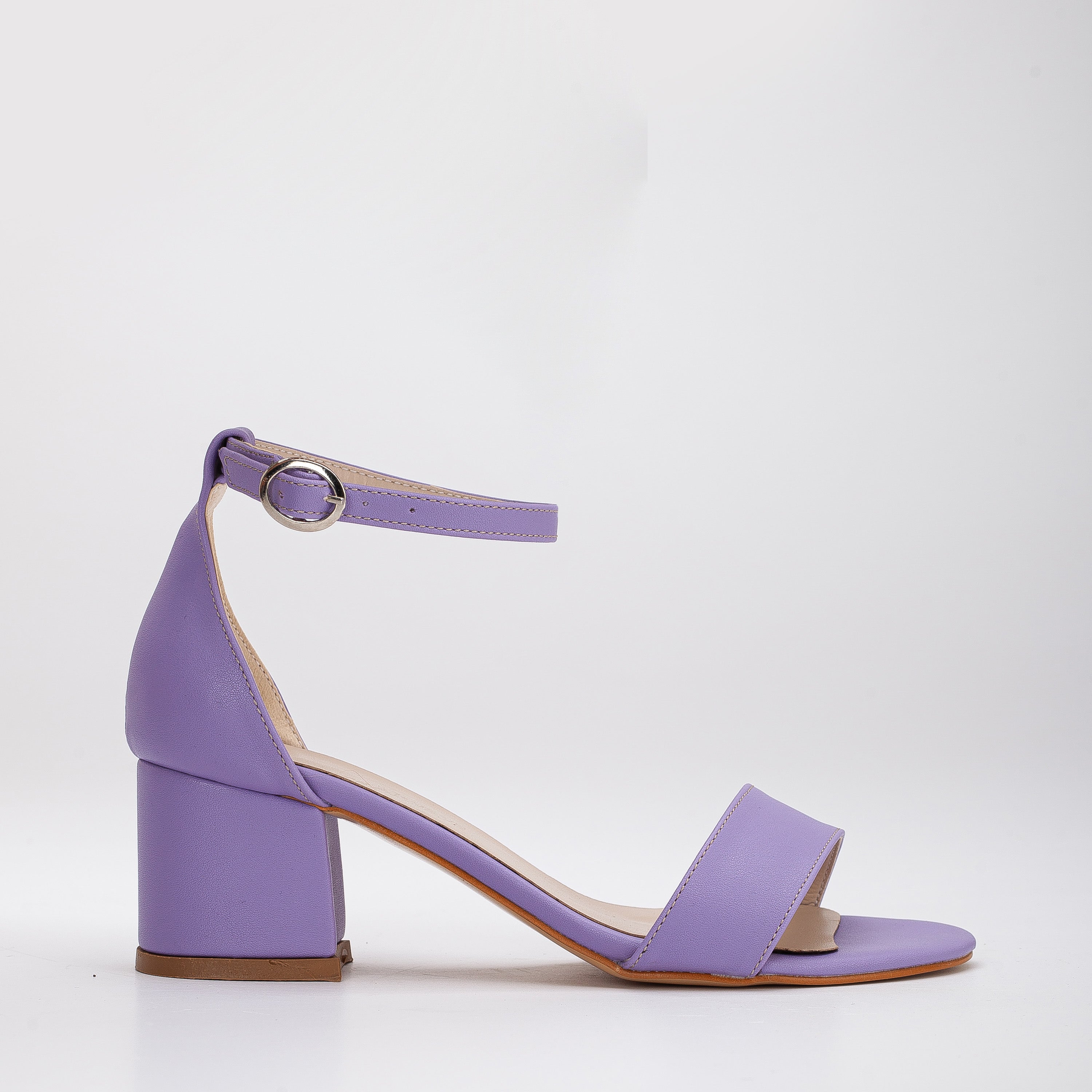 Nine West Pruce Block Heel Sandal in Purple | Lyst
