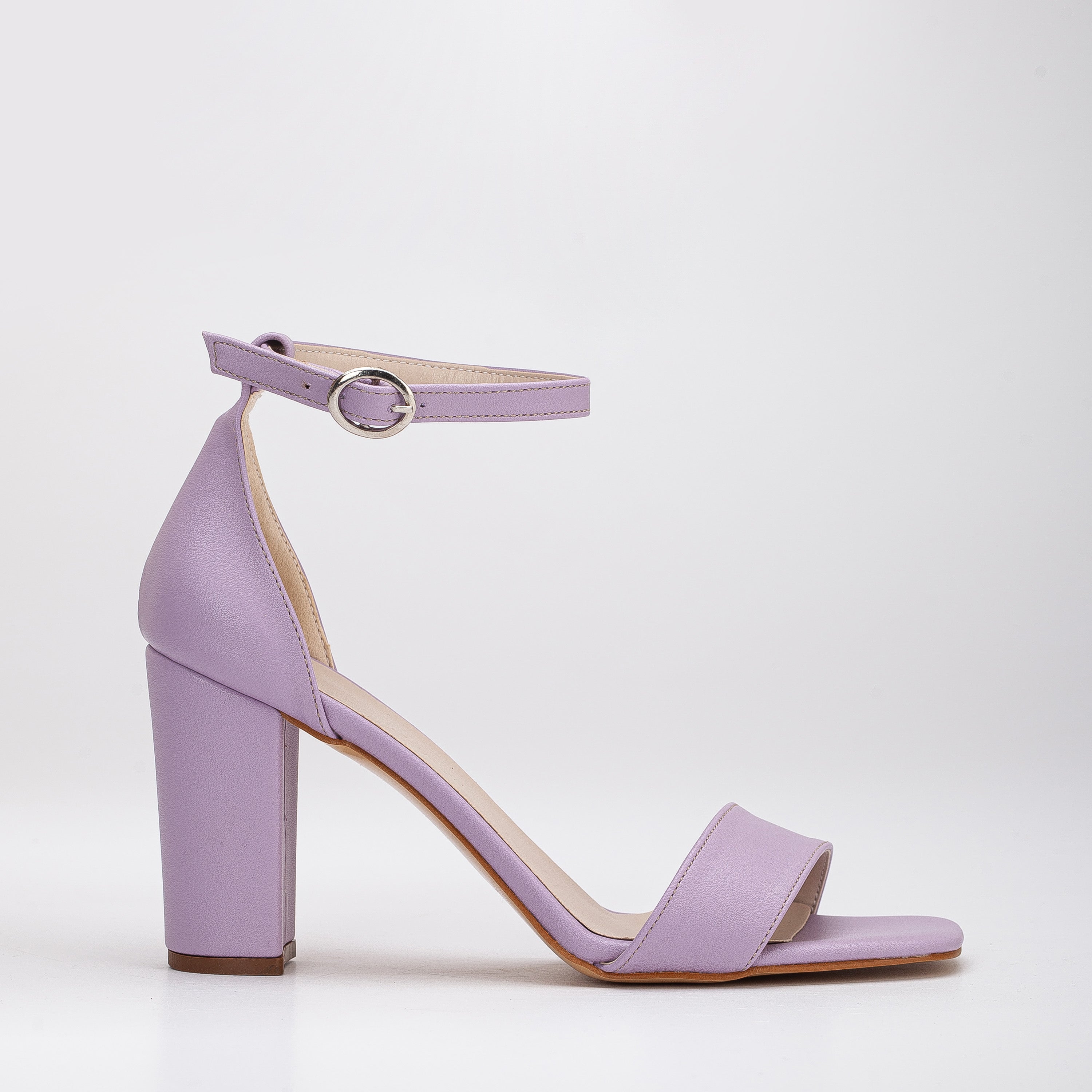 Buy ELLE Lavender Women Solid Plain Heels Online