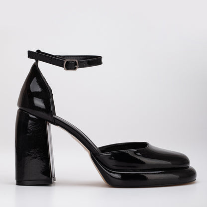 Estelle - Black Platform Heels