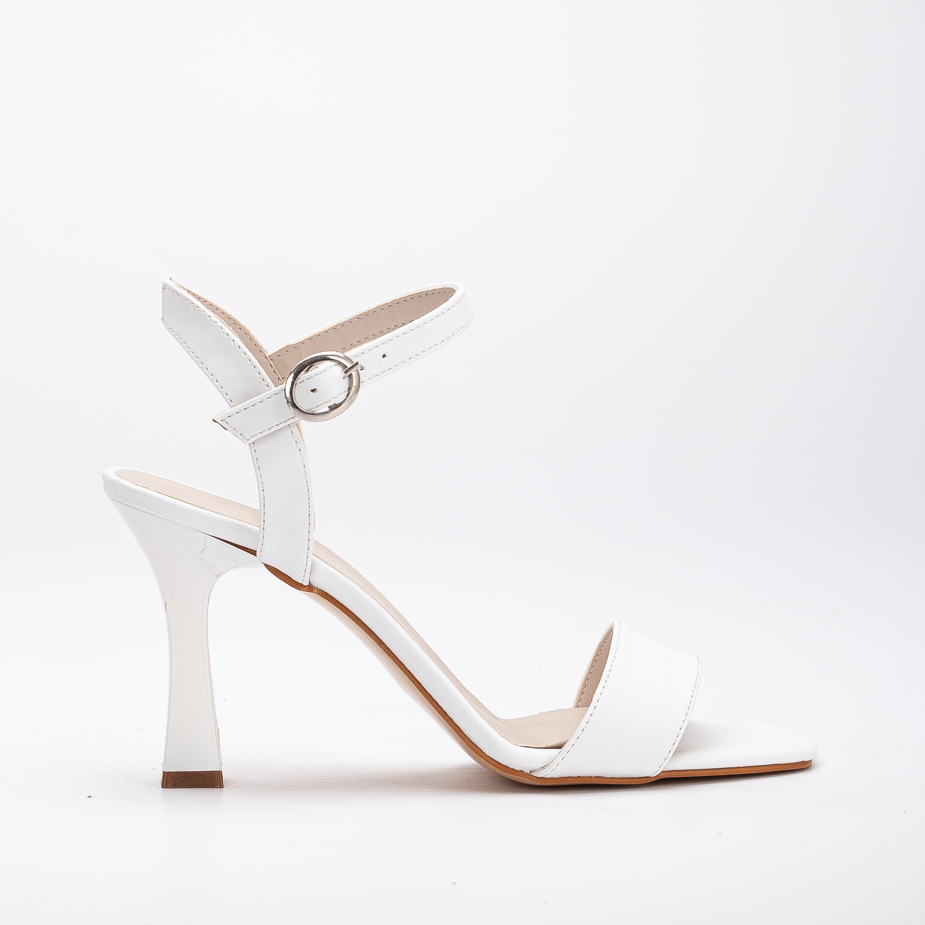 Elle Women White Block Heel Sandals : Amazon.in: Shoes & Handbags
