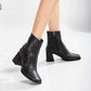 Maya - Black Matt Ankle Boots