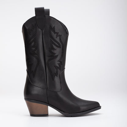 Cassidy - Black Western Boots