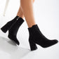 Vegan ankle-high boots, black ankle-high boots, sustainable ankle-high boots, cruelty-free ankle-high boots, eco-friendly ankle-high boots, vegan leather ankle-high boots, women's black ankle boots, stylish black ankle boots, faux leather ankle-high boots, black vegan boots.
