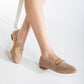 Olly - Dark Beige Suede Horsebit Loafers