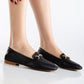 Olly - Black Horsebit Loafers