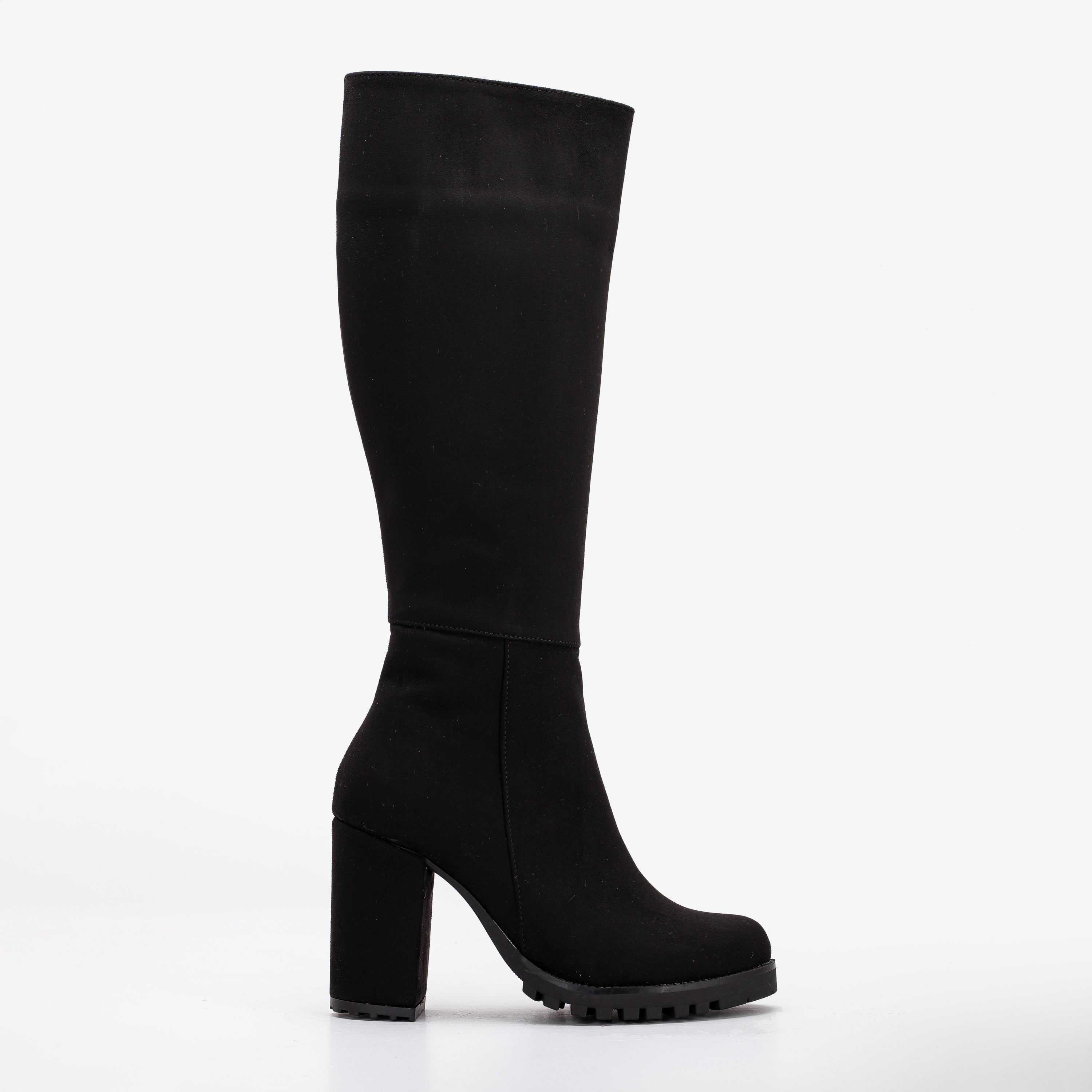 Black suede platform sales booties