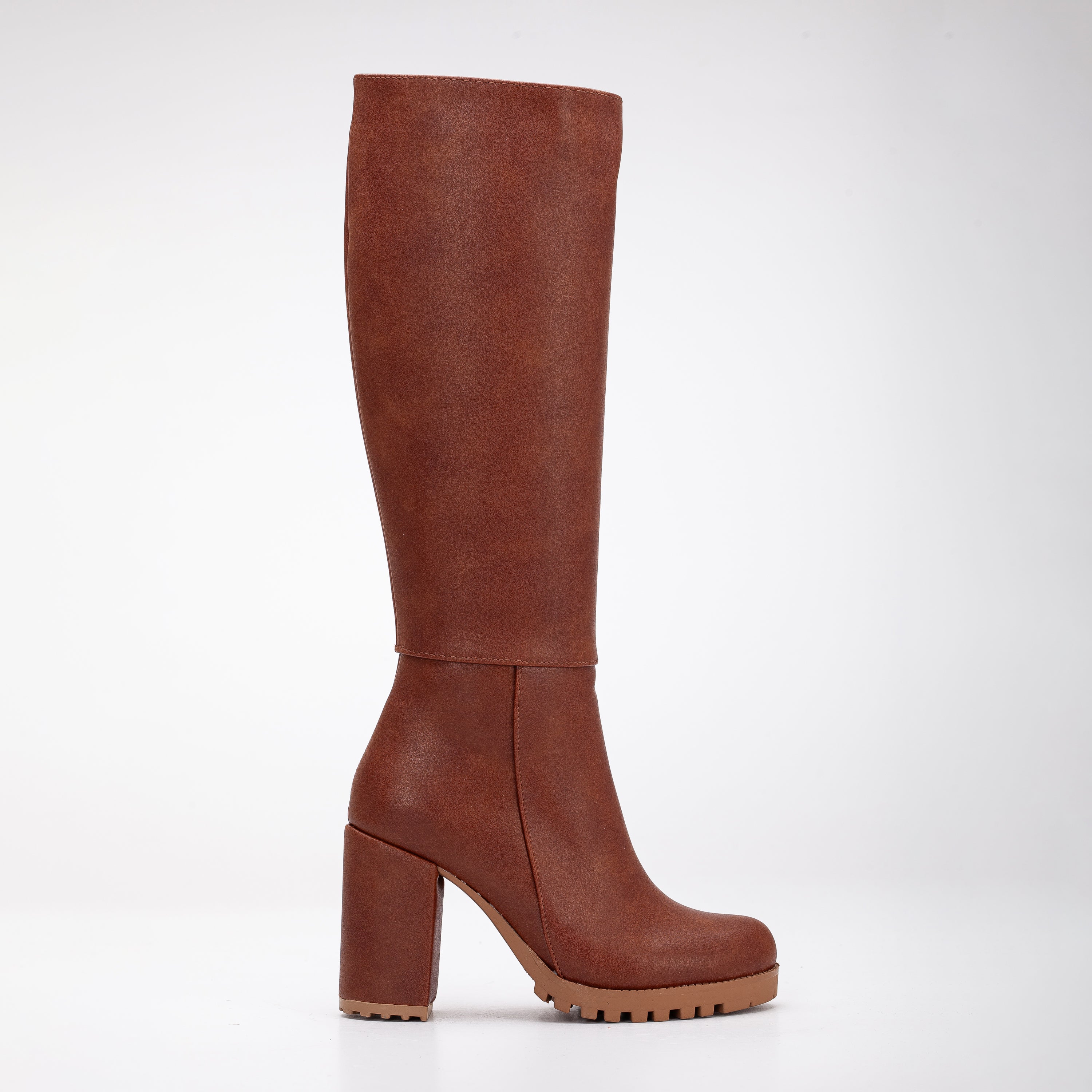 Cognac wide calf store boots