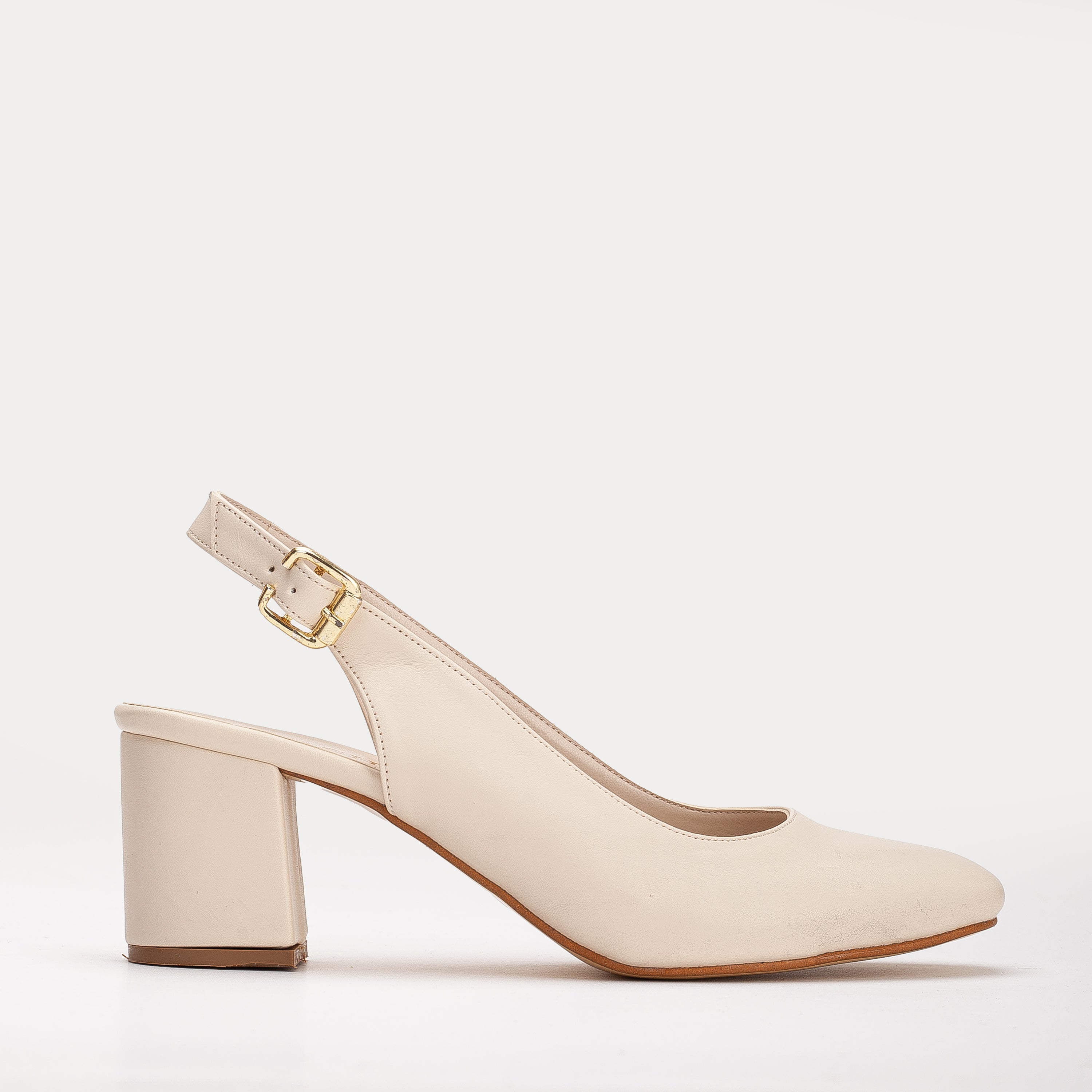 Emma Beige Slingback Shoes