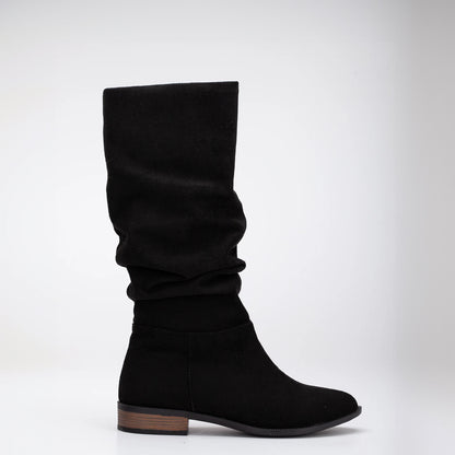 Maribel - Black Suede Boots