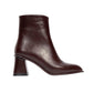 Alba Burgundy Block Heel Boot (Women)