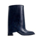 Ellas Navy Chunky Heel Boot (Women)