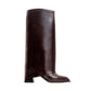Maybe Burgundy Chunky Heel Boot (Women)